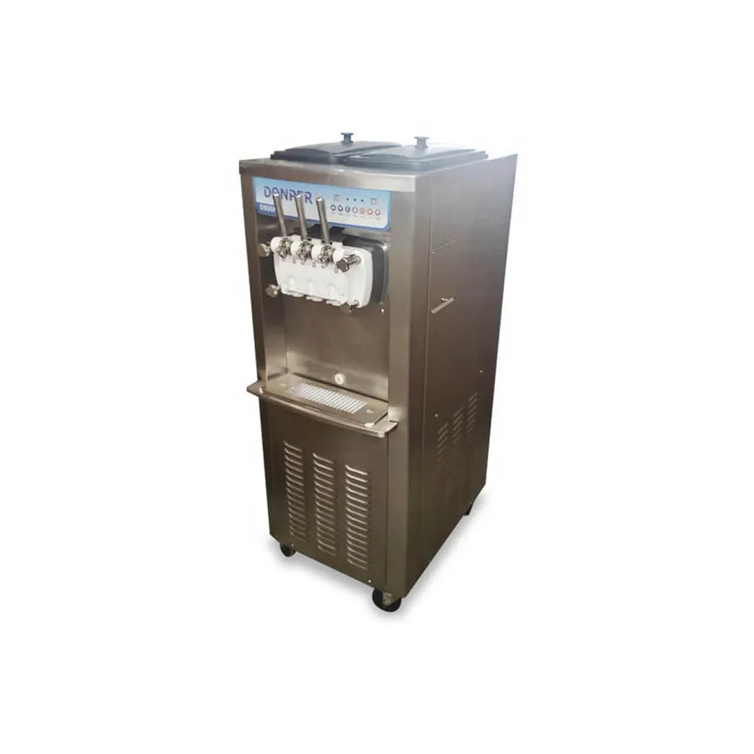 Donper USA D900H Floor Model Two Flavor High Volume Soft Serve Machine, (2) 9.5 qt.