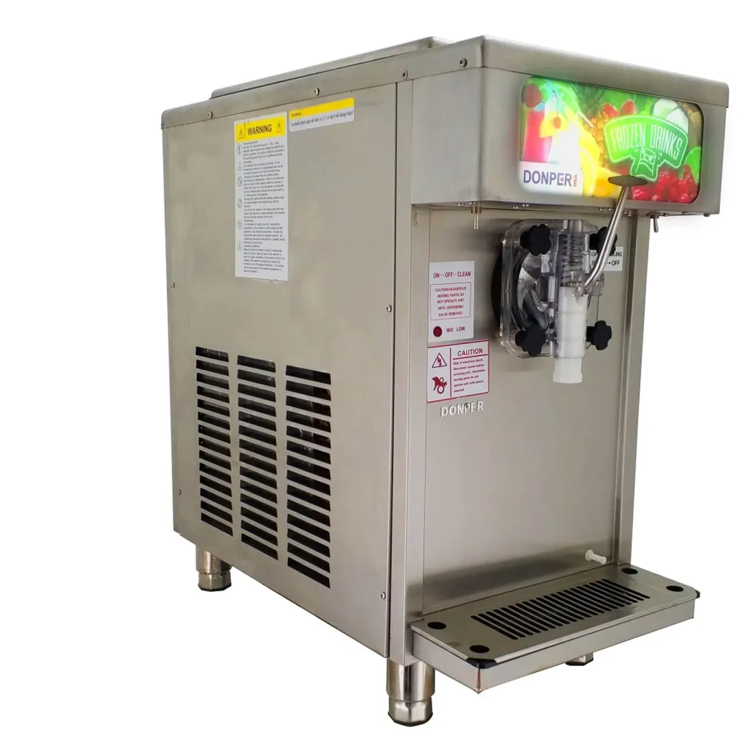 Donper USA XF124 Cylinder Type Frozen Drink Machine,Air Cooled w/19 qt. Hopper - 3/4hp-115V- Single