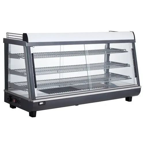DoughXpress DXP-TSC48 51" Countertop BakeryXpress Heated Warmer/ Display Case, 3 Shelves