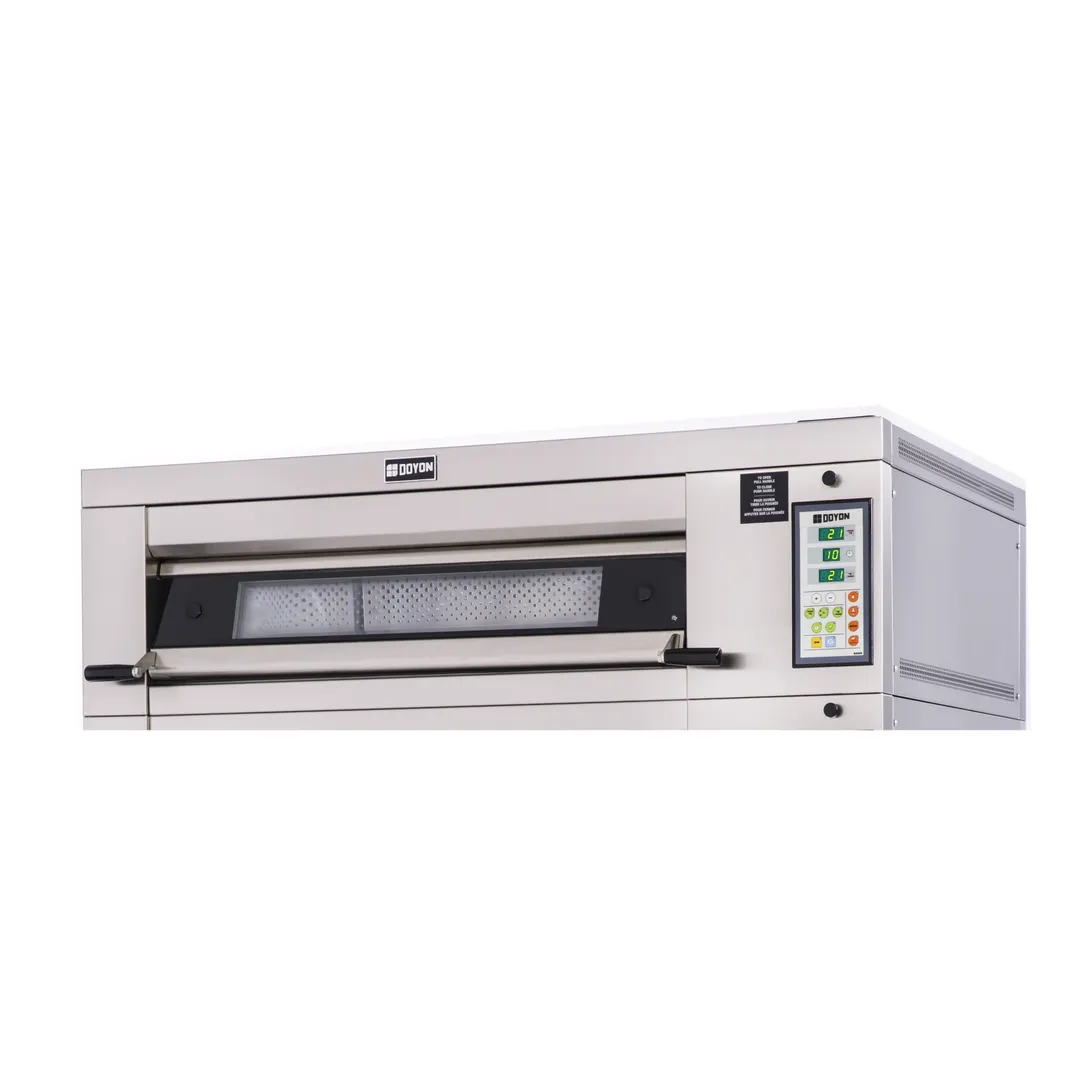 Doyon 2T2 54" Electric Artisan Stone Double-Deck Oven w/ Stone Heart Deck, 4-Pan Capacity