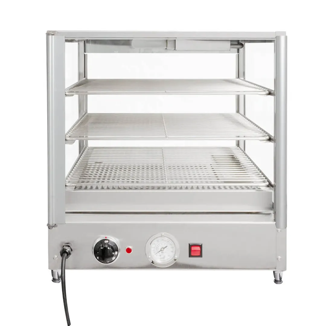 Doyon DRP3 20" Full Service Countertop Food Warmer/Display Case, 3 Shelves