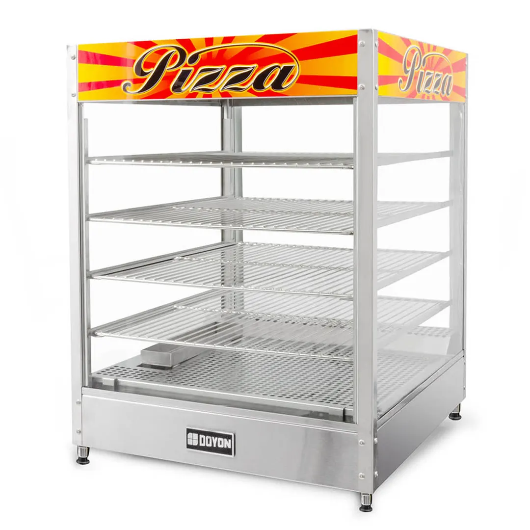 Doyon DRP4 22" Full Service Countertop Food Warmer/Display Case, 4 Shelves