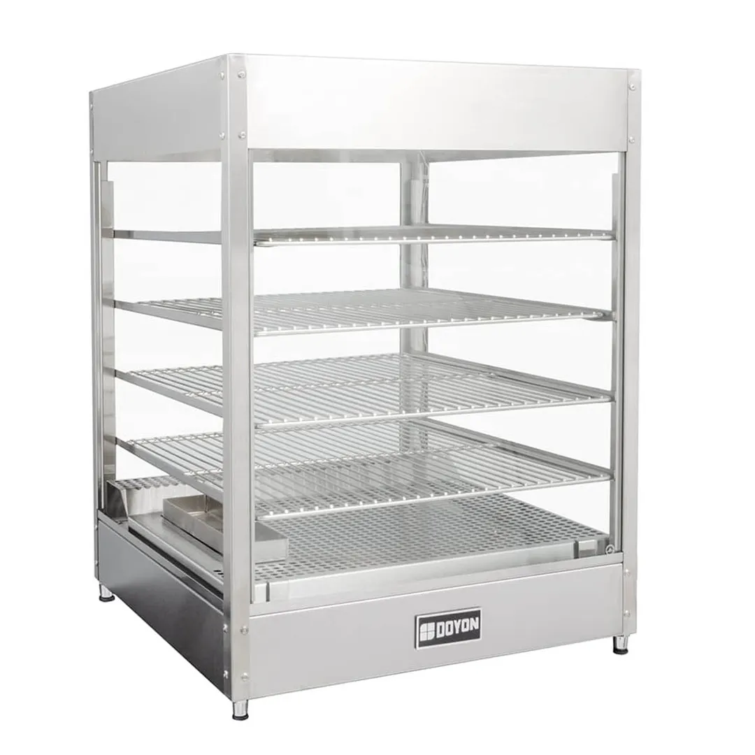 Doyon DRP4S 22" Full Service Countertop Food Warmer/Display Case, 4 Shelves