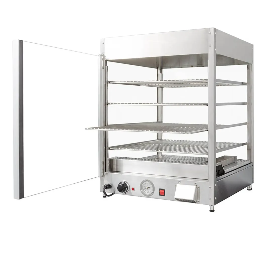 Doyon DRP4S 22" Full Service Countertop Food Warmer/Display Case, 4 Shelves