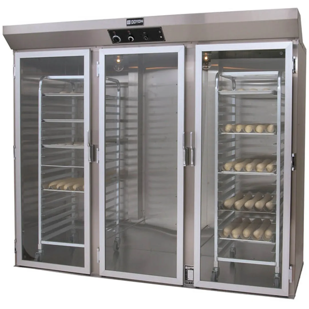 Doyon E336 Roll-In Full Height Non-Insulated Triple Door Proofer Cabinet, (3) Glass Doors  with Floor
