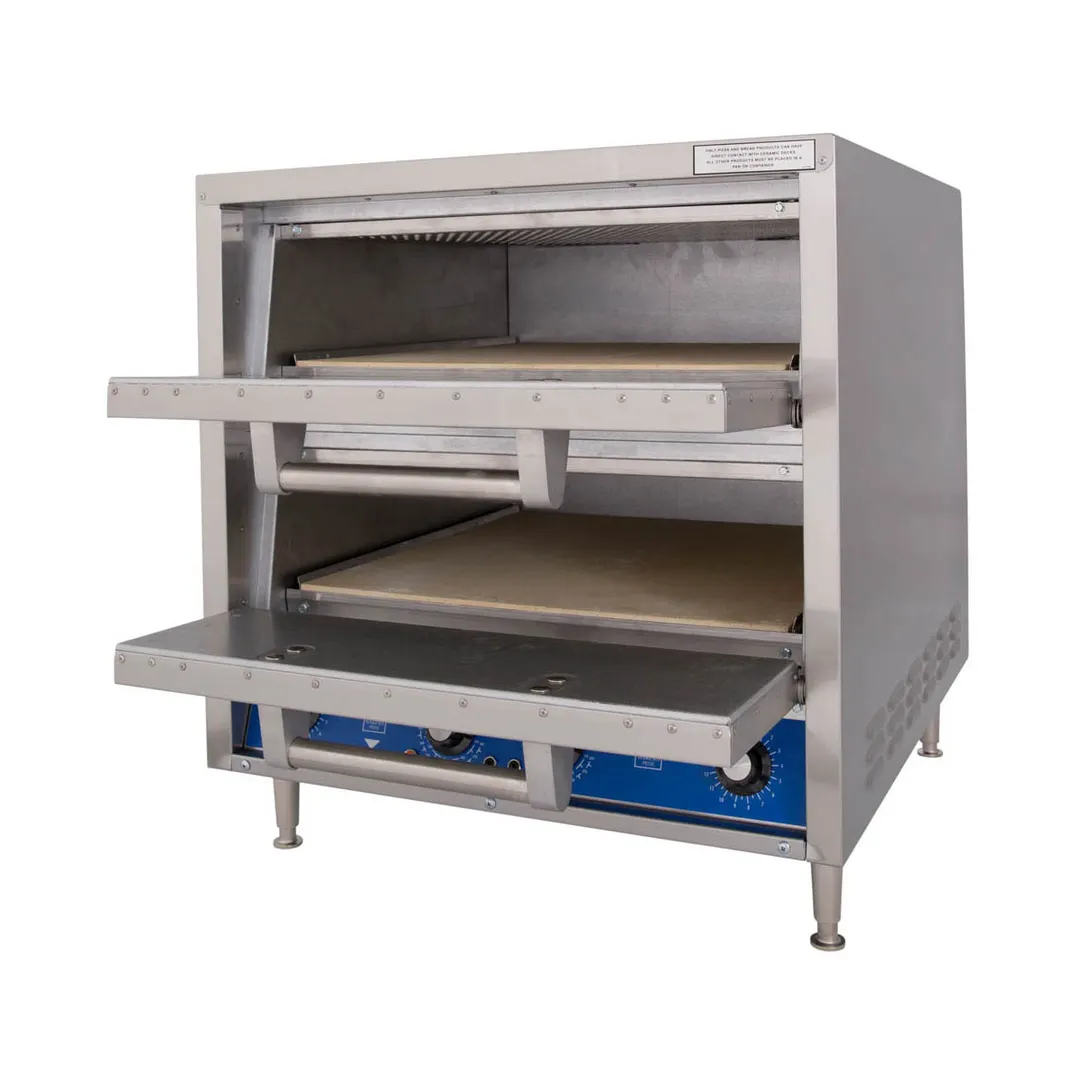 Bakers Pride DP-2 26" Electric Countertop Pizza Bake Oven w/ 2 Decks, Thermostatic Controls