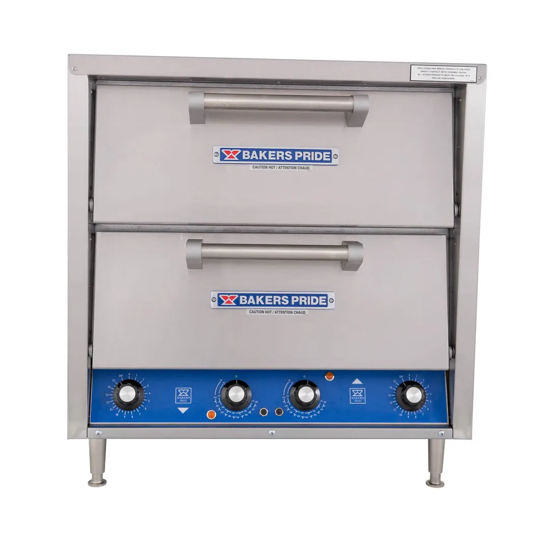 Bakers Pride DP-2BL 26" Electric Countertop Pizza Bake Oven w/ 2 Decks, Thermostatic Controls