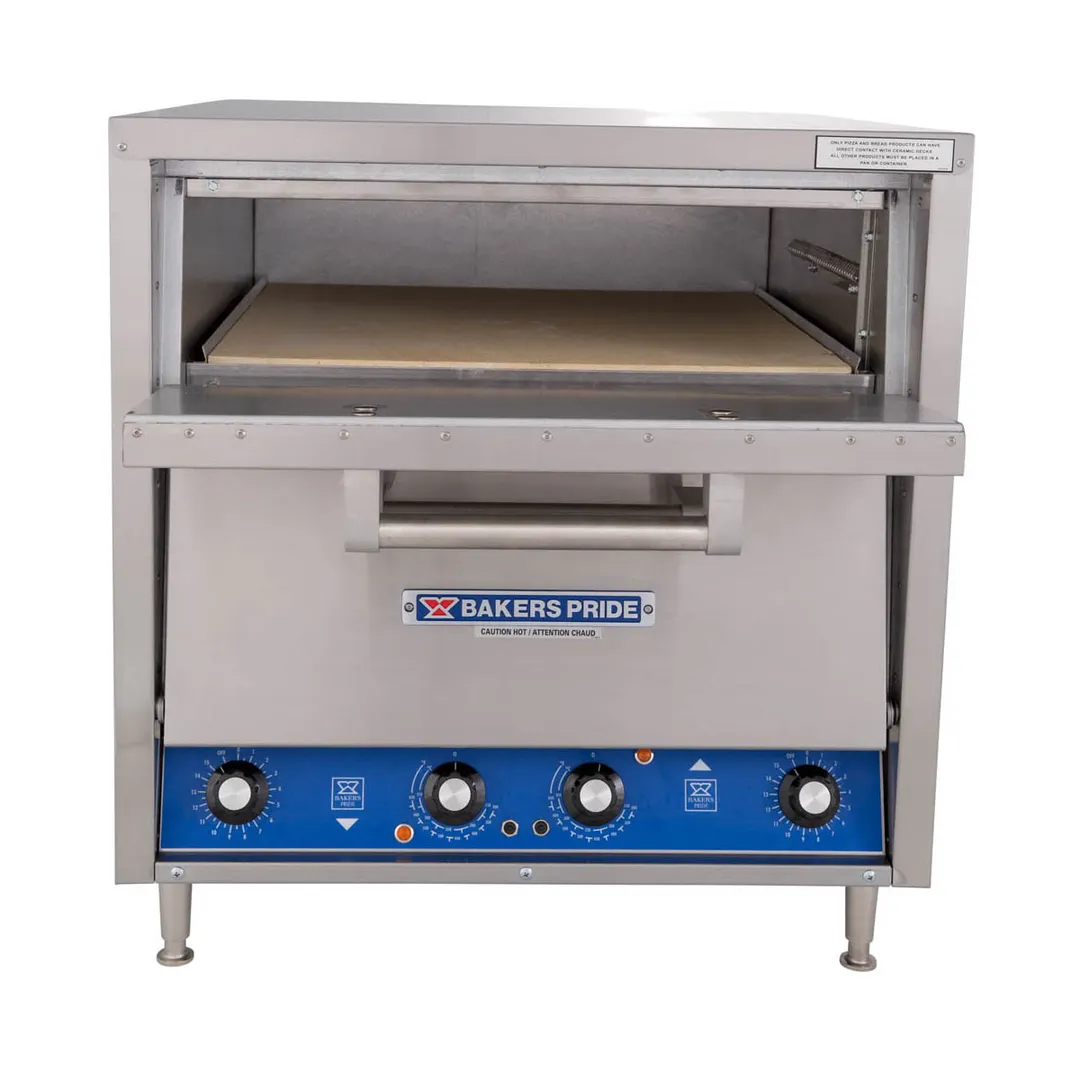 Bakers Pride DP-2BL 26" Electric Countertop Pizza Bake Oven w/ 2 Decks, Thermostatic Controls