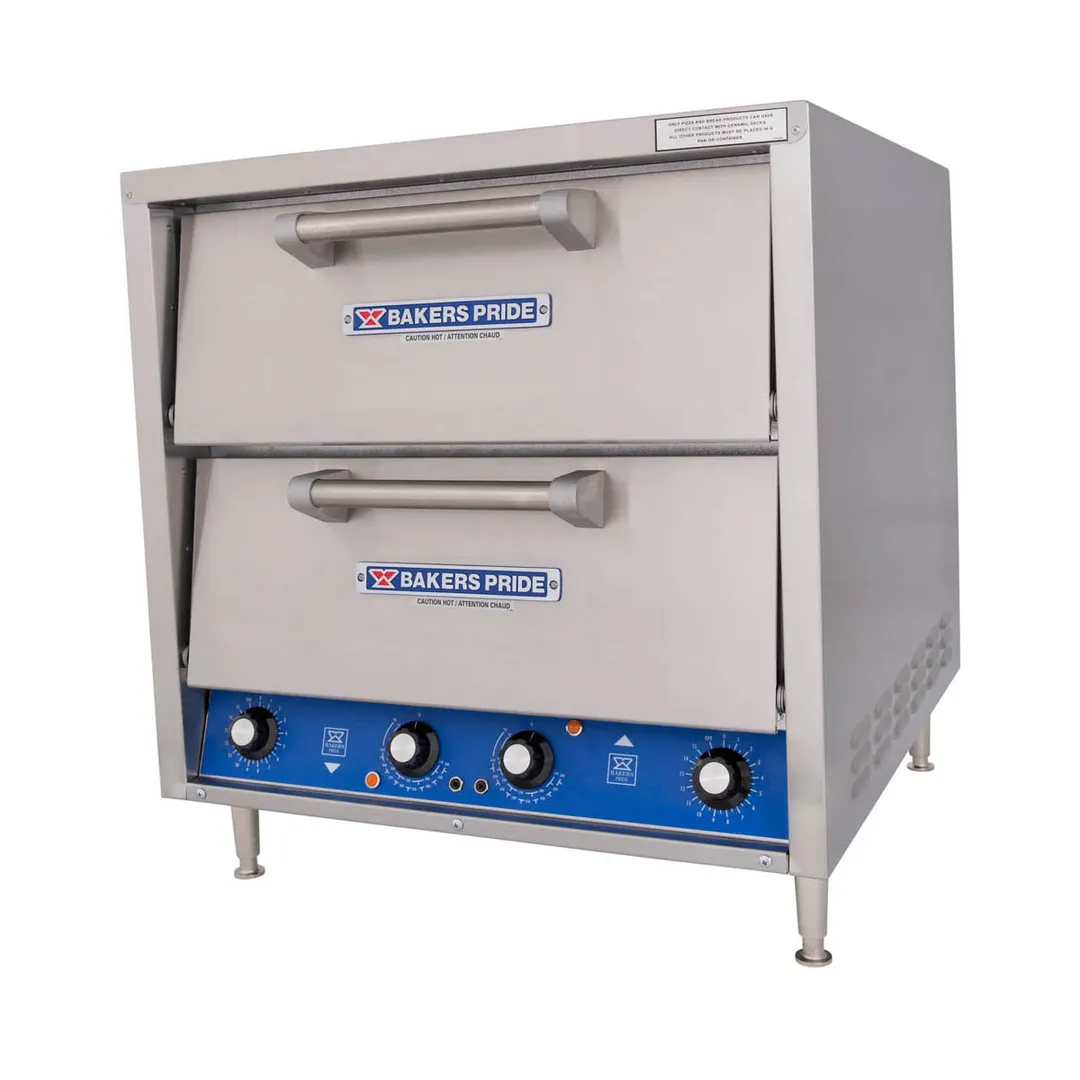 Bakers Pride DP-2BL 26" Electric Countertop Pizza Bake Oven w/ 2 Decks, Thermostatic Controls