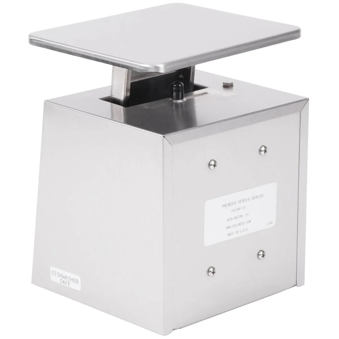 Edlund DR-1 Portion Scale, 1-9 lb Capacity, Stainless, 16 oz/1/8 oz Graduation, Rotating Dial, Dishwasher‑Safe
