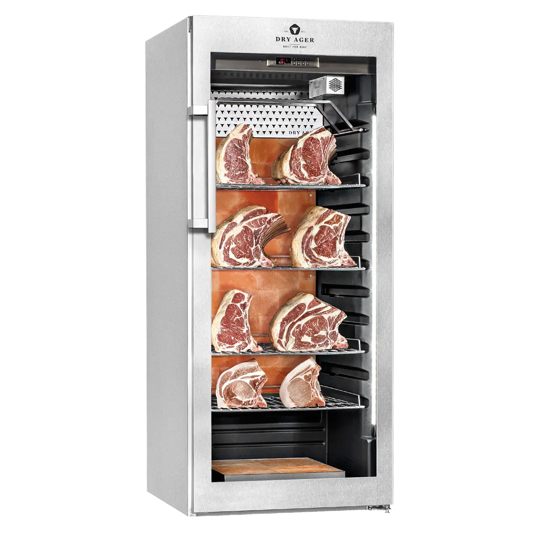Dry Ager UX 1550 PRO S - 17.0 cu ft Stainless Steel Dry Aging Cabinet, 220 lb Capacity, SmartAging Tech, UX-LED Salt Wall