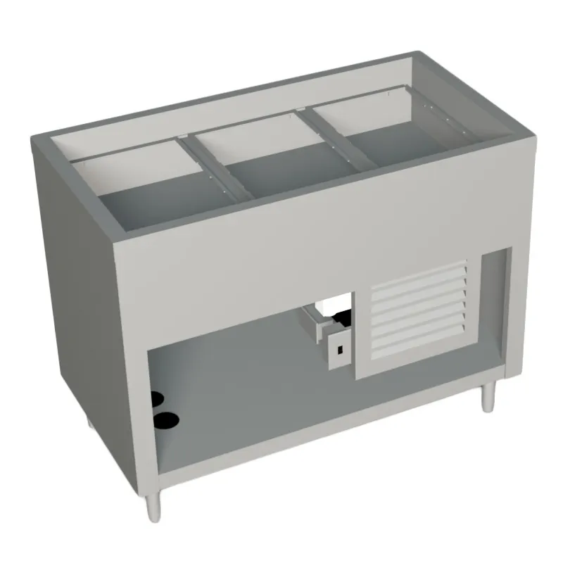 Duke 315-25PG-N7 46" Aeroserv™ Cold Pan Unit, Refrigerated, (3) Pan