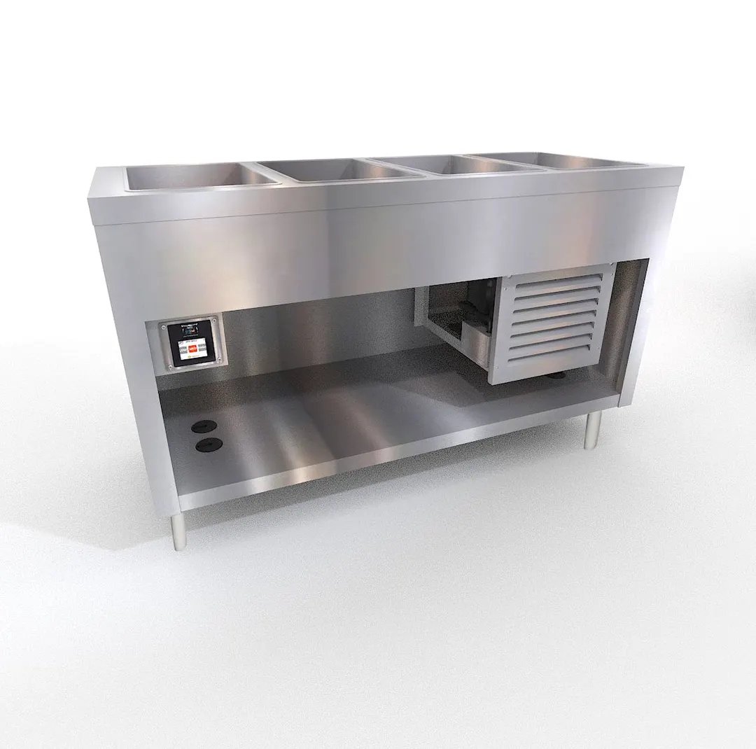 Duke 316-FCP-25SS-N7 60" Aeroserv™ Flush Mount Cold Pan Unit, Refrigerated, (4) Pan