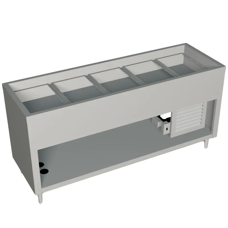 Duke 327-25PG-N7 74" Aeroserv™ Cold Pan Unit, Refrigerated, (5) Pan