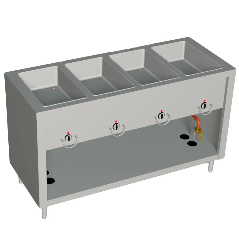 Duke E304-25PG 60" Aeroserv™ Hot Food Unit, (4) Stainless Steel Heat Wells