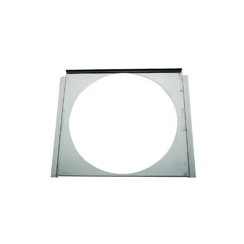 Duke H Adapter Panel - 18" Width, One 17" Round Cutout, Stainless Steel Construction