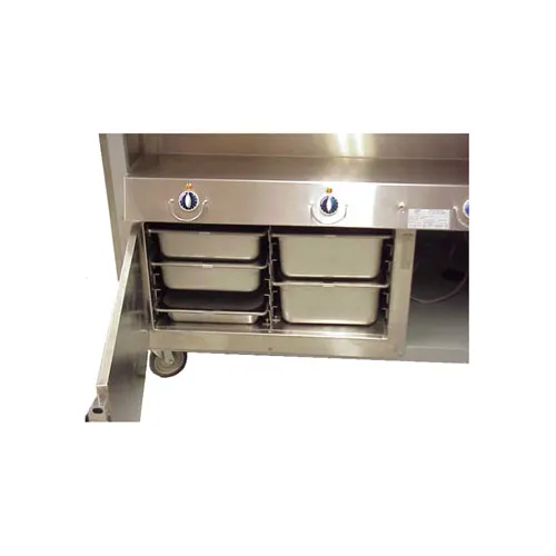 Duke HTD-BASE-M 2-Section Heated Holding Cabinet, 30"L x 23"D x 17"H, Stainless Steel, 6 Pan Capacity, 120V