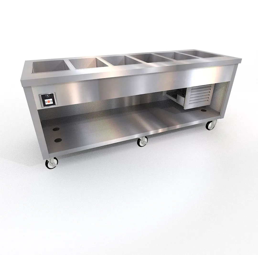 Duke TFCP-88SS-N7 88" Thurmaduke™ Flush Mount Cold Pan Unit, Refrigerated