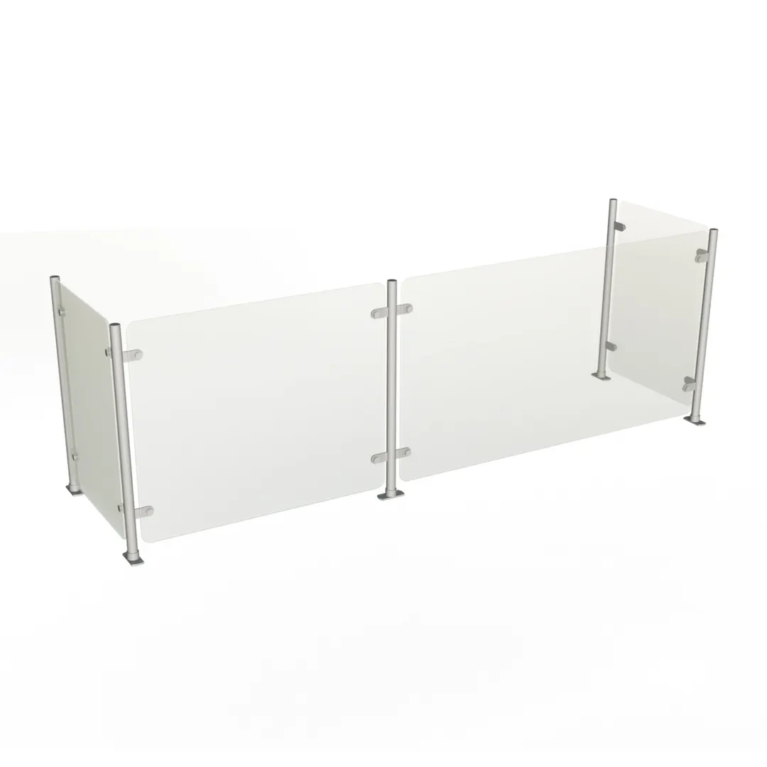 Duke TS412-74 Contemporary Food Shield, 24-1/8"H X 73-1/2"W, Full-Service Style
