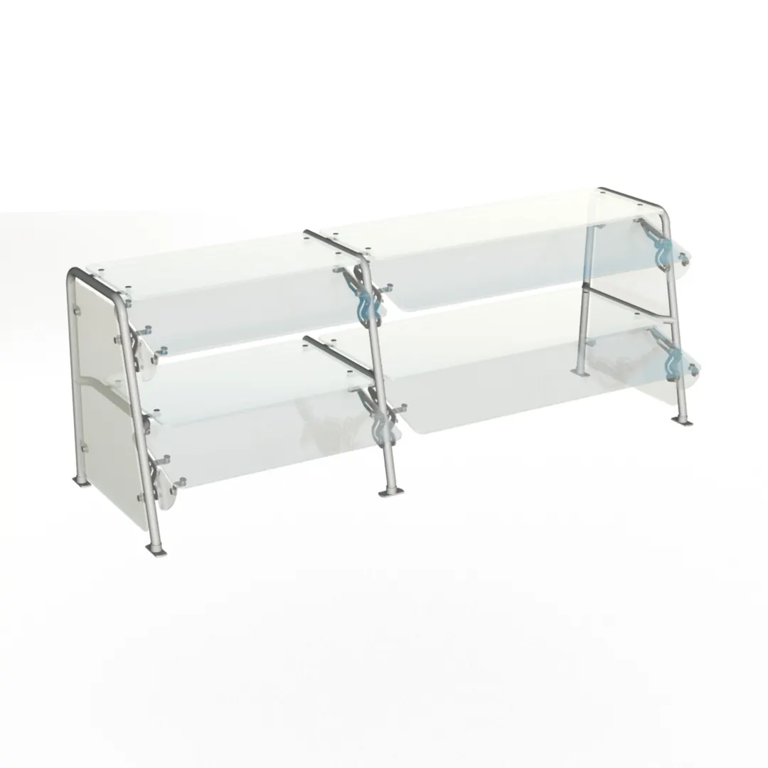 Duke TS462DD-88 Contemporary Food Shield, 87-1/2"W X 20"D X 26-1/8"H