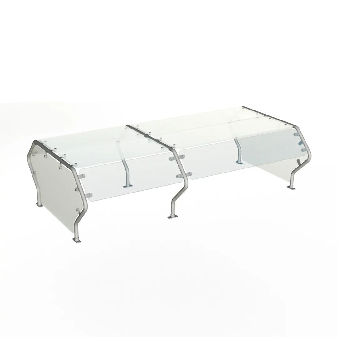 Duke TS482DS-74 Contemporary Food Shield, 73-1/2"W X 40"D X 20-1/8"H