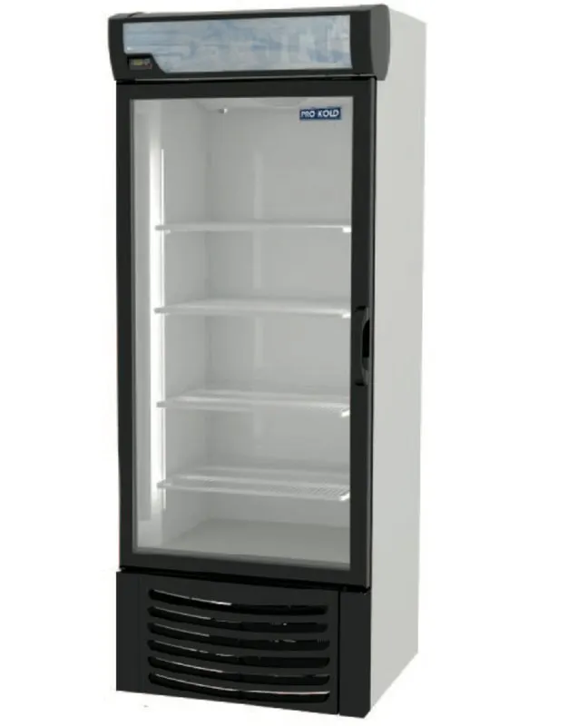 Pro-Kold DURF 16W 40" 1 Glass Door Freezer Merchandiser in White, 16 cu. ft.