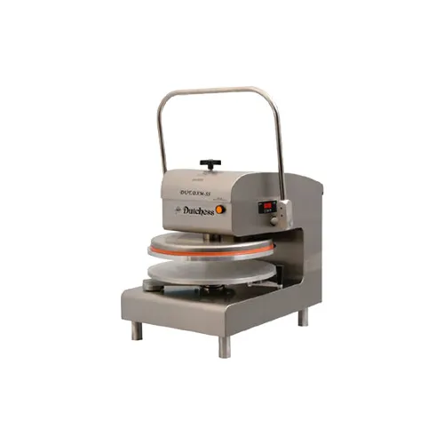 Dutchess Bakers DUT/DXE-WH 18" Electromechanical Automatic Pizza Dough Press with Single Heat and Digital Temperature Control