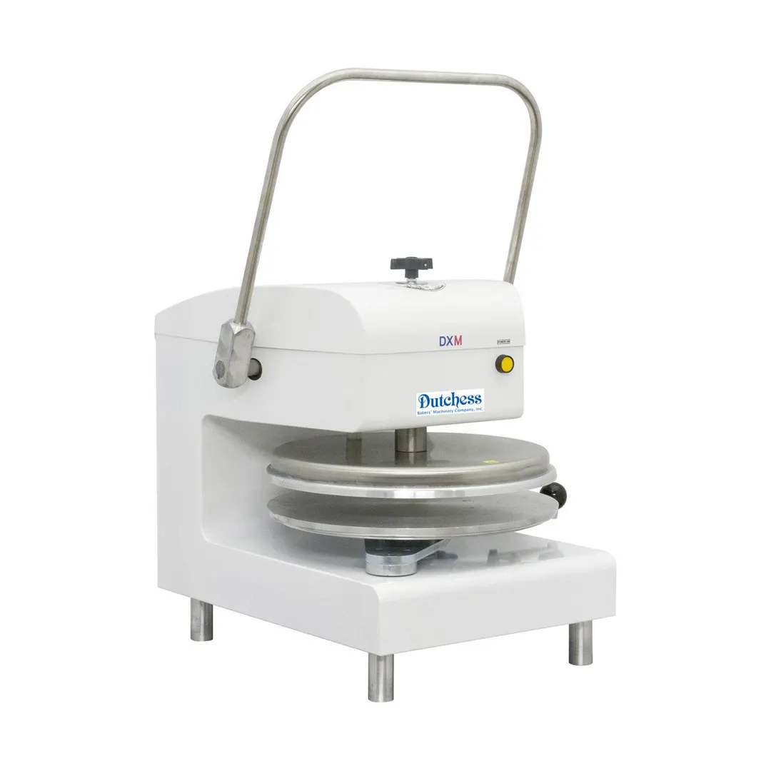 Dutchess Bakers DUT/DXM-WH 18" Manual Pizza Dough Press with Single Heat and Digital Temperature Control