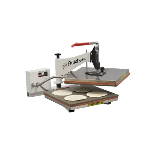 Dutchess Bakers DUT/TXM-15 Dual Heat Manual Tortilla/Pizza Dough Press, 15" x 15" Platens, 220V