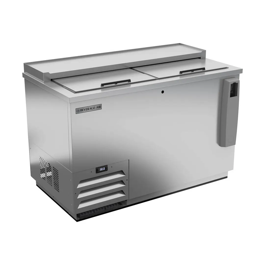Beverage Air DW49HC-S-29 50" Deep Well Bottle Cooler w/ 2 Sliding Lids, 3 Dividers, 13.7 cu. ft.