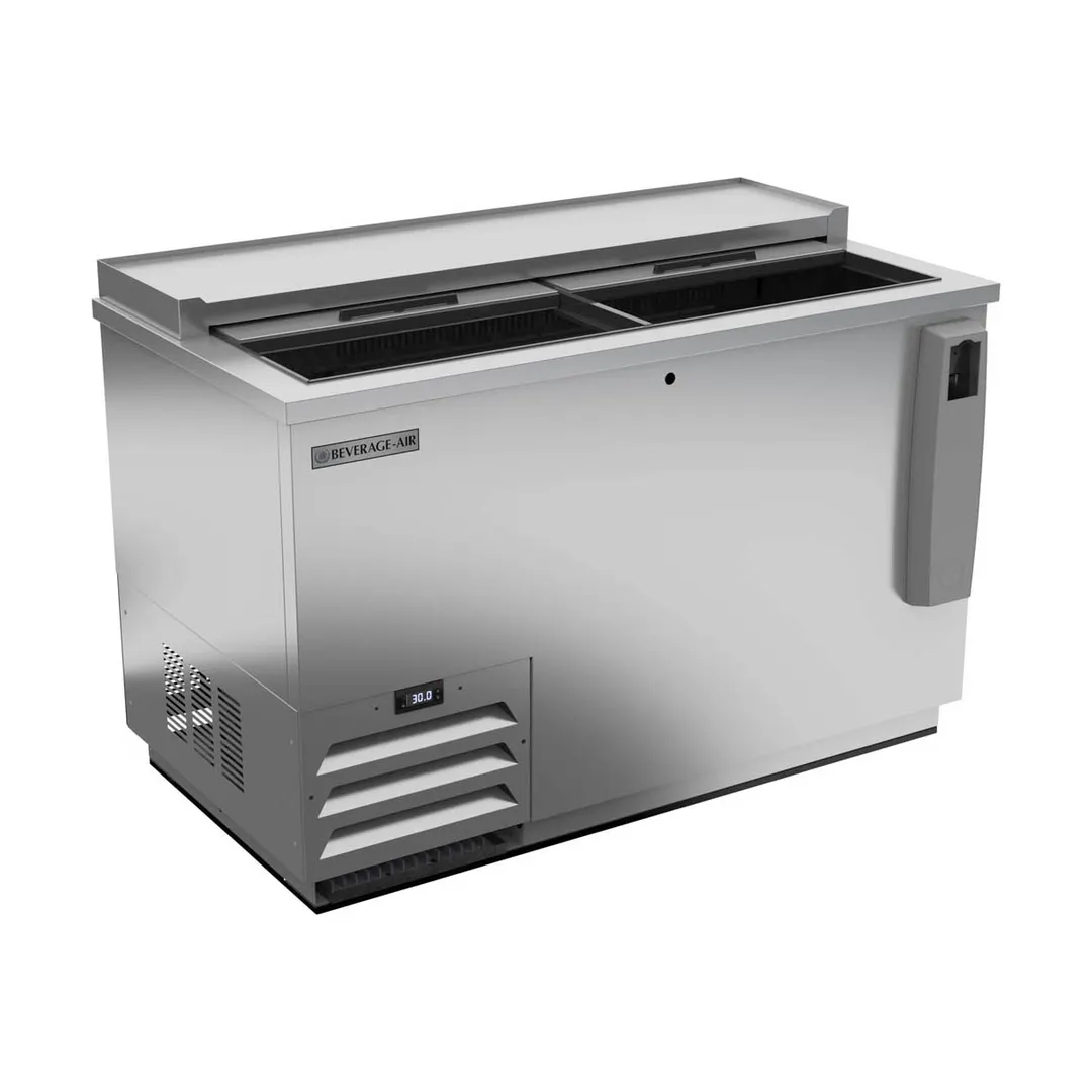 Beverage Air DW49HC-S-29 50" Deep Well Bottle Cooler w/ 2 Sliding Lids, 3 Dividers, 13.7 cu. ft.