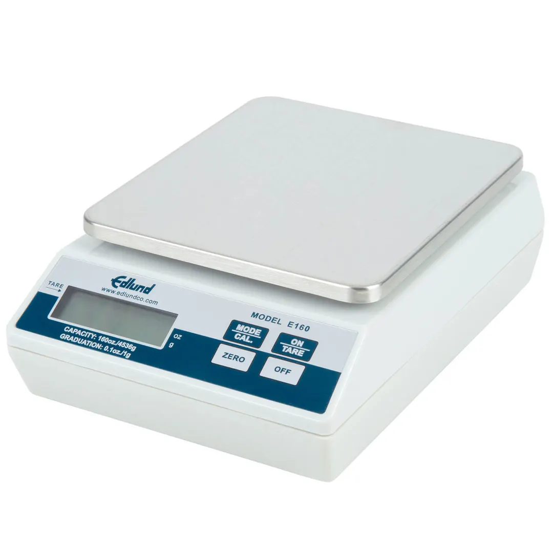Edlund E-160 - 10-29 lb Digital Portion Scale, Top Loading, 6" Stainless Steel Platform, 160 oz Capacity