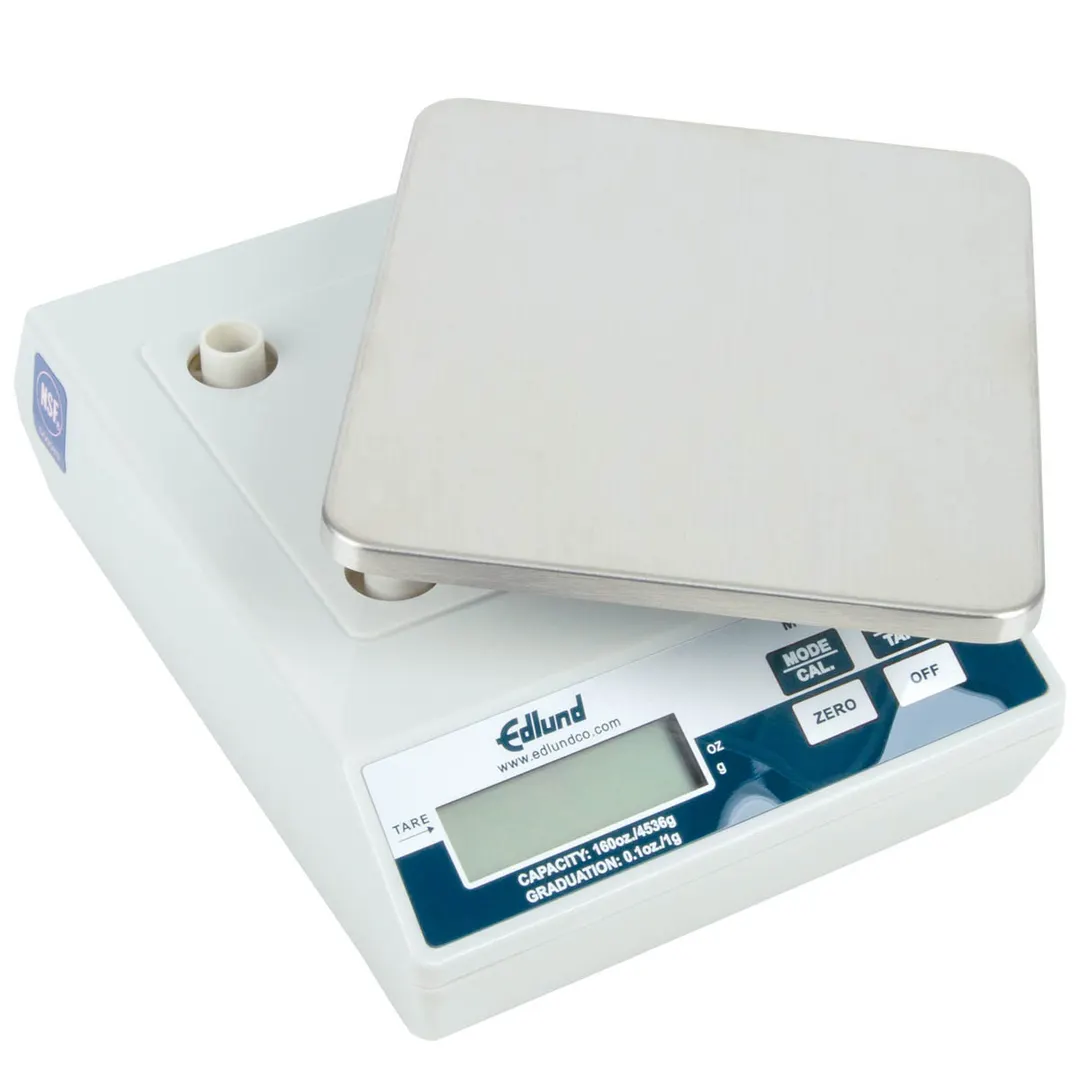 Edlund E-160 - 10-29 lb Digital Portion Scale, Top Loading, 6" Stainless Steel Platform, 160 oz Capacity