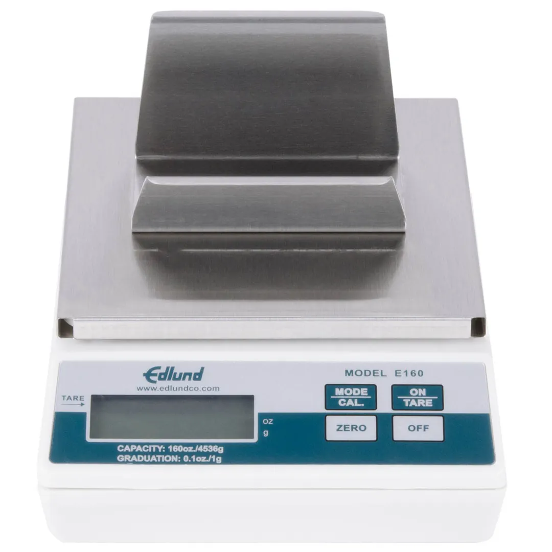 Edlund E-160 FF Digital Portion Scale – 10-29 lb, 5-7/8" x 6-3/4" Stainless Steel, 160 oz / .1 oz, Tare