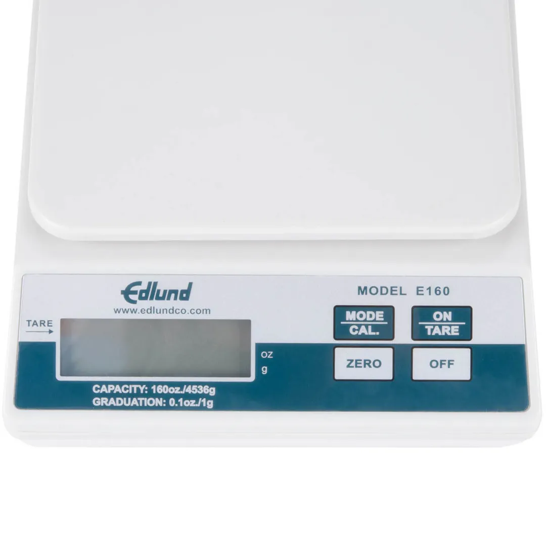 Edlund E-160 FF Digital Portion Scale – 10-29 lb, 5-7/8" x 6-3/4" Stainless Steel, 160 oz / .1 oz, Tare