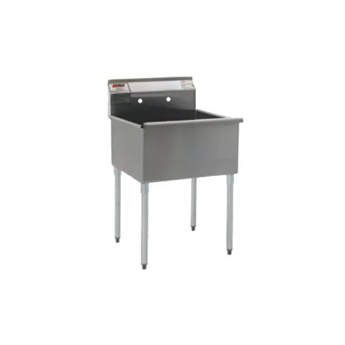 Eagle Group 1818-1-16/4-3VP One Compartment Sink, 18"W x 18"L Bowl Without Drainboard