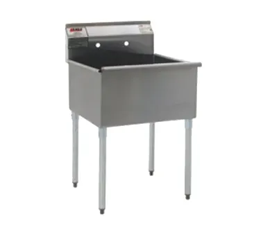 Eagle Group 2124-1-16/4-1X 25" One Compartment Sink, 24"W x 21"L Bowl Without Drainboards