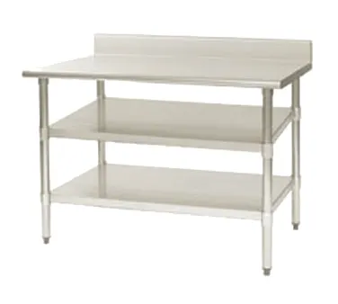 Eagle Group 24120SADJUS-18/4 Work Table Undershelf, 120"W X 24"D, Adjustable