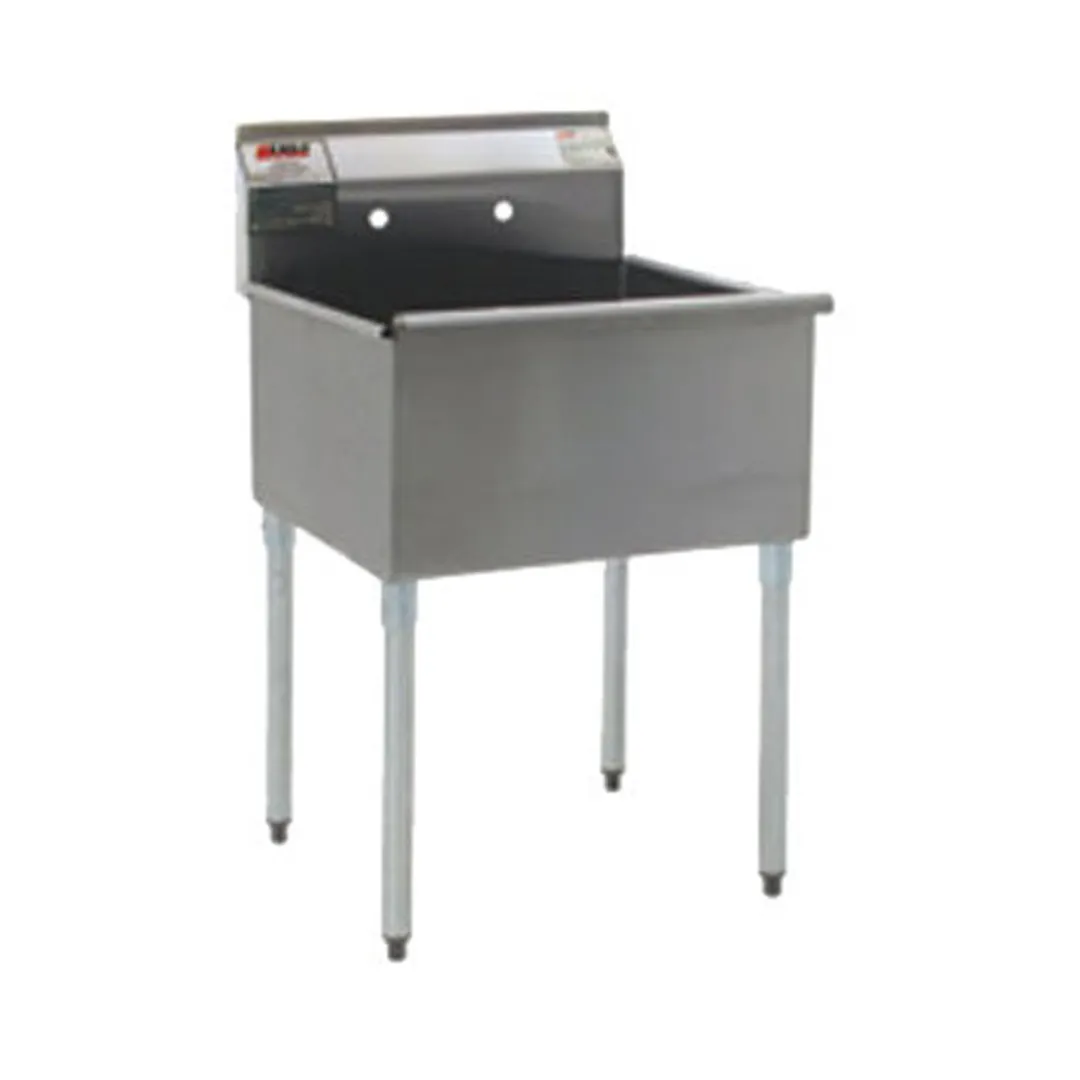 Eagle Group 2436-1-16/4-3VP 37" One Compartment Sink, 36"W x 24"L Bowl Without Drainboards