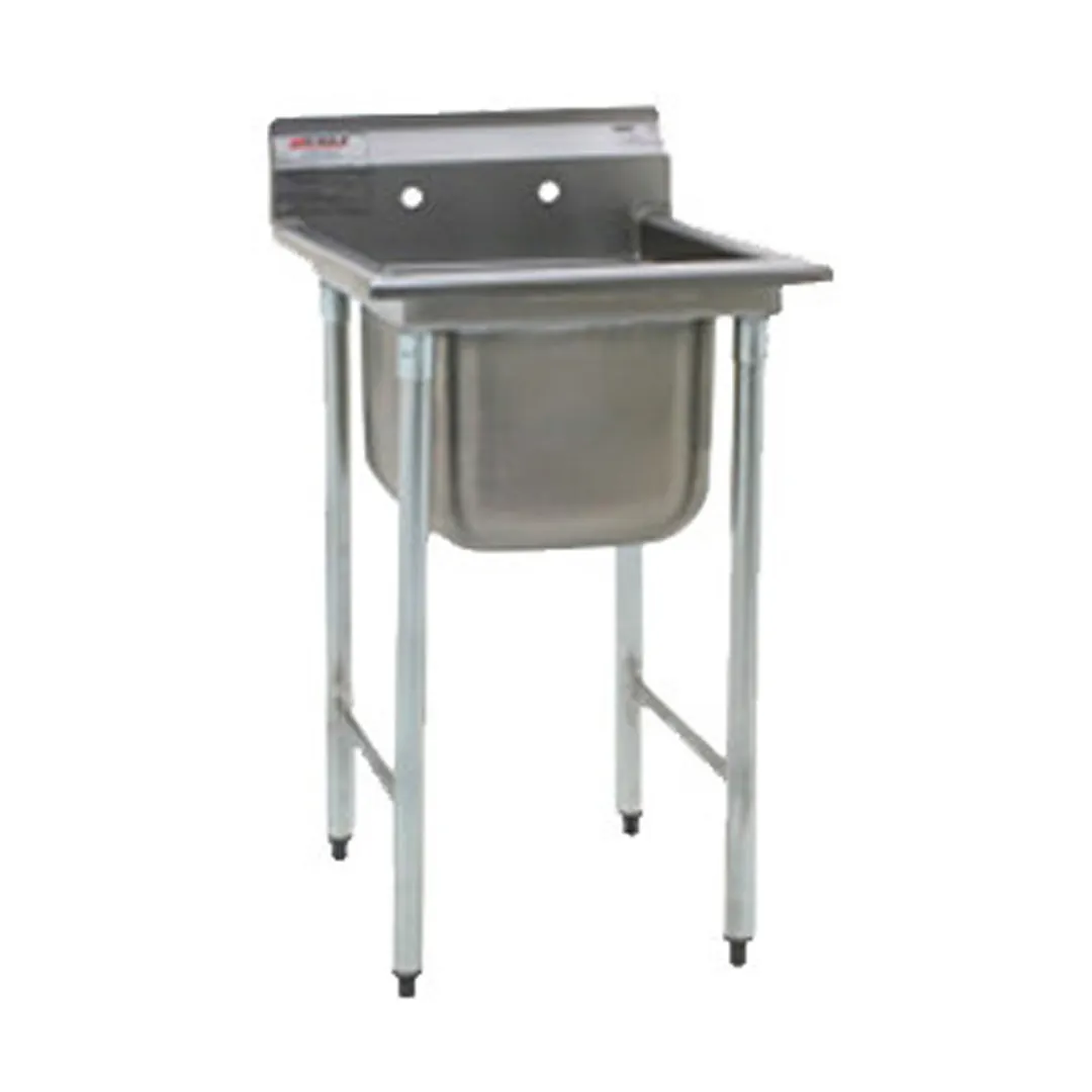 Eagle Group 314-16-1-18R-3VP 38" One Compartment Sink, 16"W x 20"L Bowl With Right-Hand Drainboards