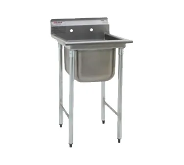 Eagle Group 314-18-1 25" One Compartment Sink, 18"W x 24"L Bowl Without Drainboards