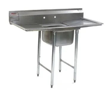 Eagle Group 412-16-1-24 66" One Compartment Sink, 16"W x 20"L Bowl With 2 Drainboards
