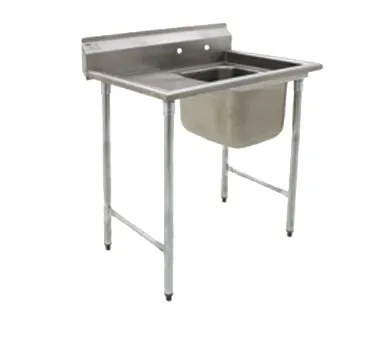 Eagle Group 414-18-1-24L 46" One Compartment Sink, 18"W x 24"L Bowl With Left-Hand Drainboards