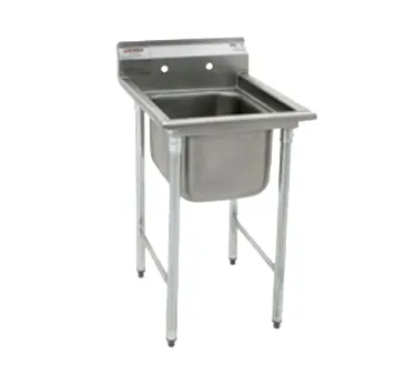 Eagle Group 414-18-1-X 25" One Compartment Sink, 18"W x 24"L Bowl Without Drainboards