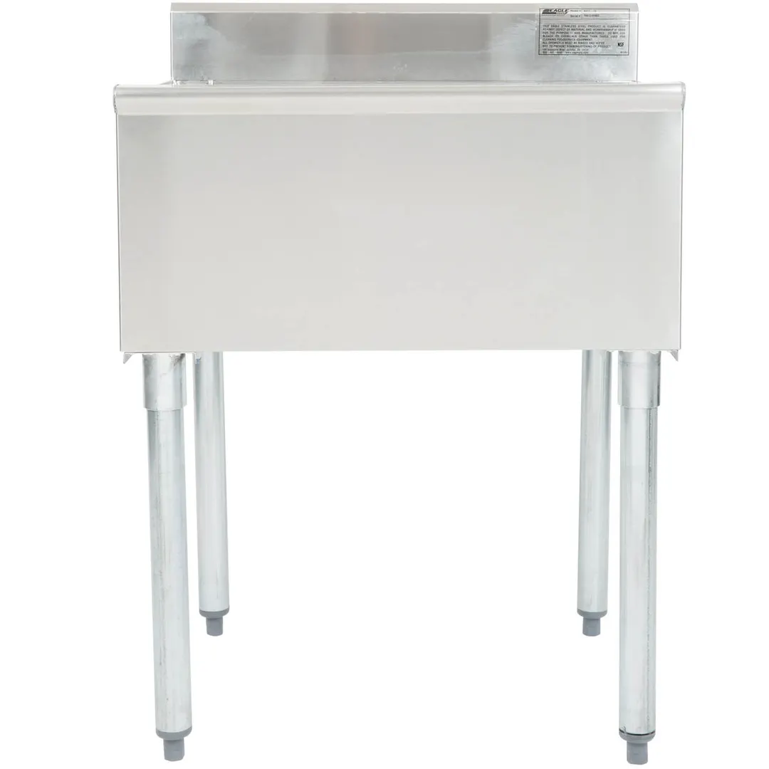 Eagle Group B2CT-18 24" Underbar Ice Bin with 6 Bottle Holders, 63 lb. Capacity