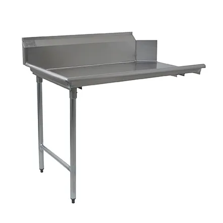 Eagle Group BPCDT-96L-16/3 96" Clean Straight Dishtable w/ Left Table, 10" Backsplash, Steel Legs
