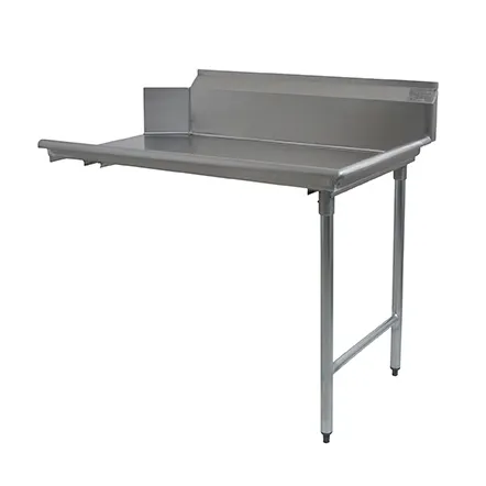 Eagle Group BPCDT-96R-16/3 96" Clean Straight Dishtable w/ Right Table, 10" Backsplash, Steel Legs