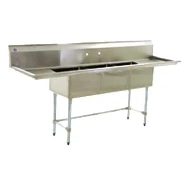 Eagle Group BPS-1818-1-FC 23" One Compartment Sink, 18"W x 18"L Bowl Without Drainboards