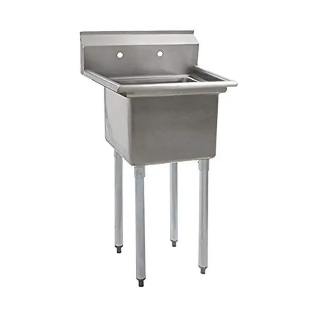 Eagle Group BPS-1818-1-FE 23" One Compartment Sink, 18"W x 18"L Bowl Without Drainboards