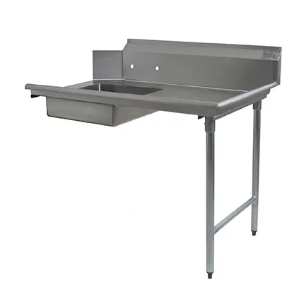 Eagle Group BPSDT-72R-16/3 72" Straight Soiled Dishtable w/ Right Table, Sink with Basket Drain